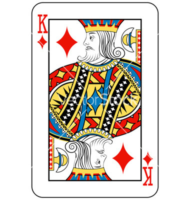 King Diamond Playing Card