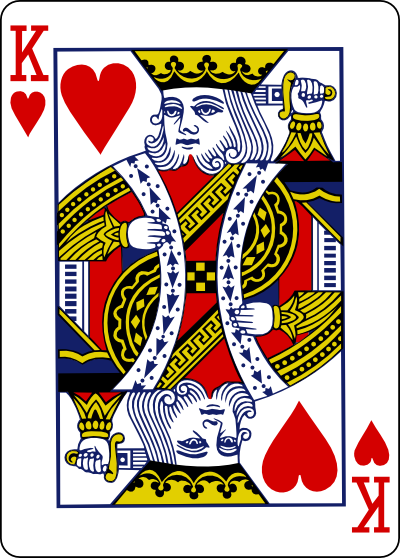 King Hearts Playing Card