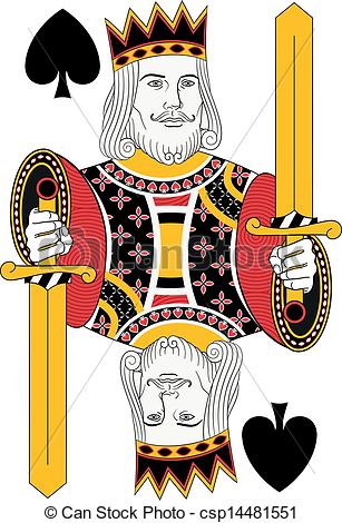 King of Spades Card Art