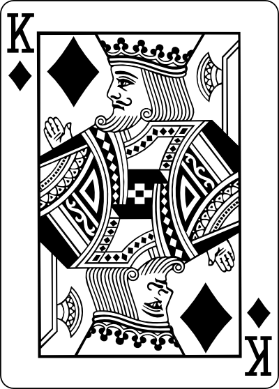 King Playing Card Drawings