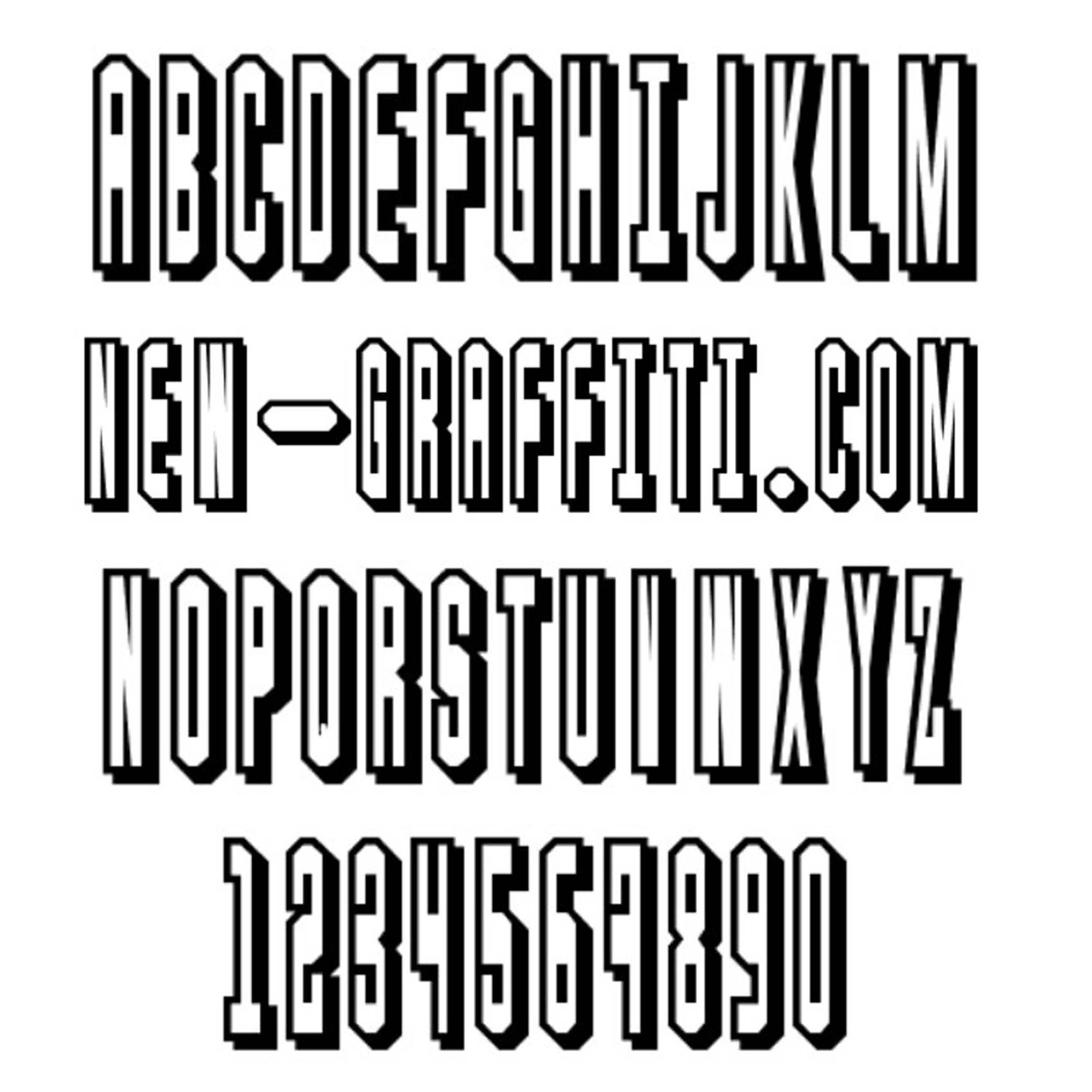 Letter and Number Font Styles