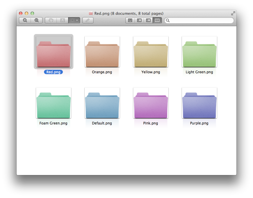 Mac Color Folders Icon