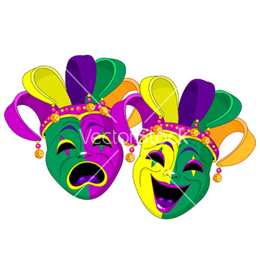 12 Mardi Gras Vector Bitmap Graphics Images