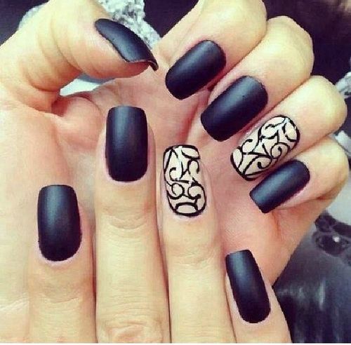 Matte Black with Design Matte Black with Design