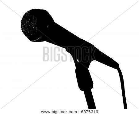 Microphone Silhouette Microphone Silhouette