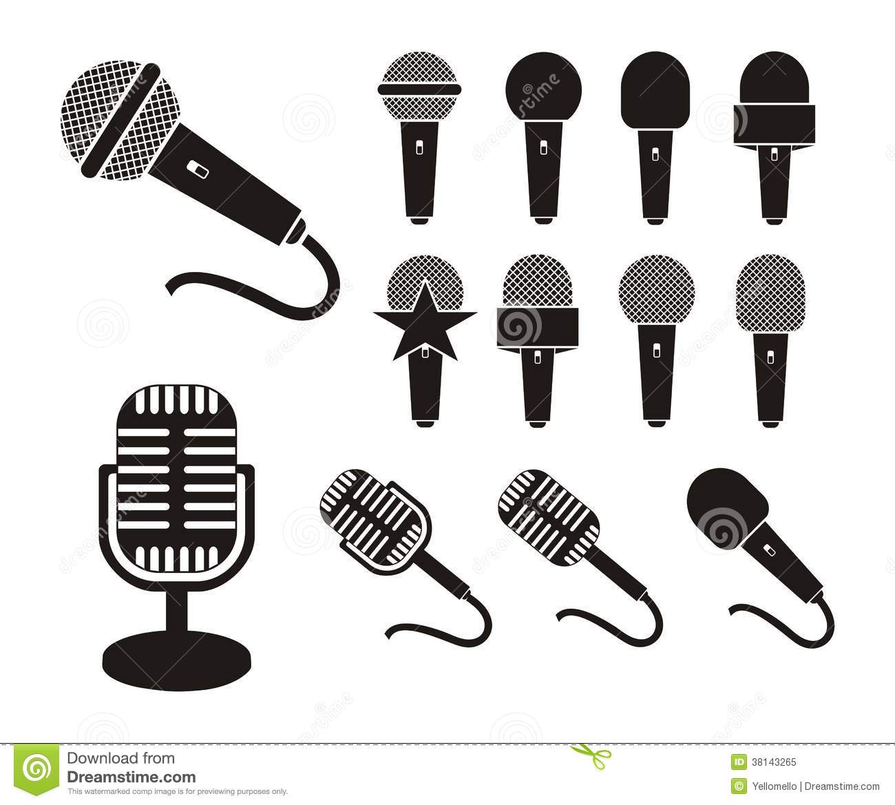 Microphone Silhouette Microphone Silhouette