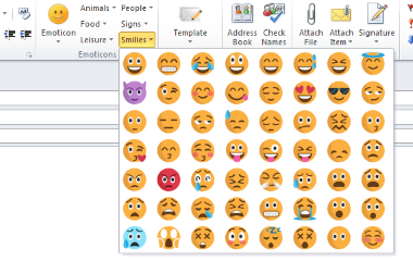 Microsoft Outlook Emoticons