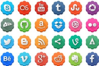 Modern Social Media Icons