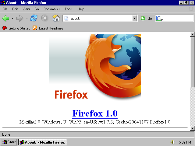 Mozilla Firefox 1.0