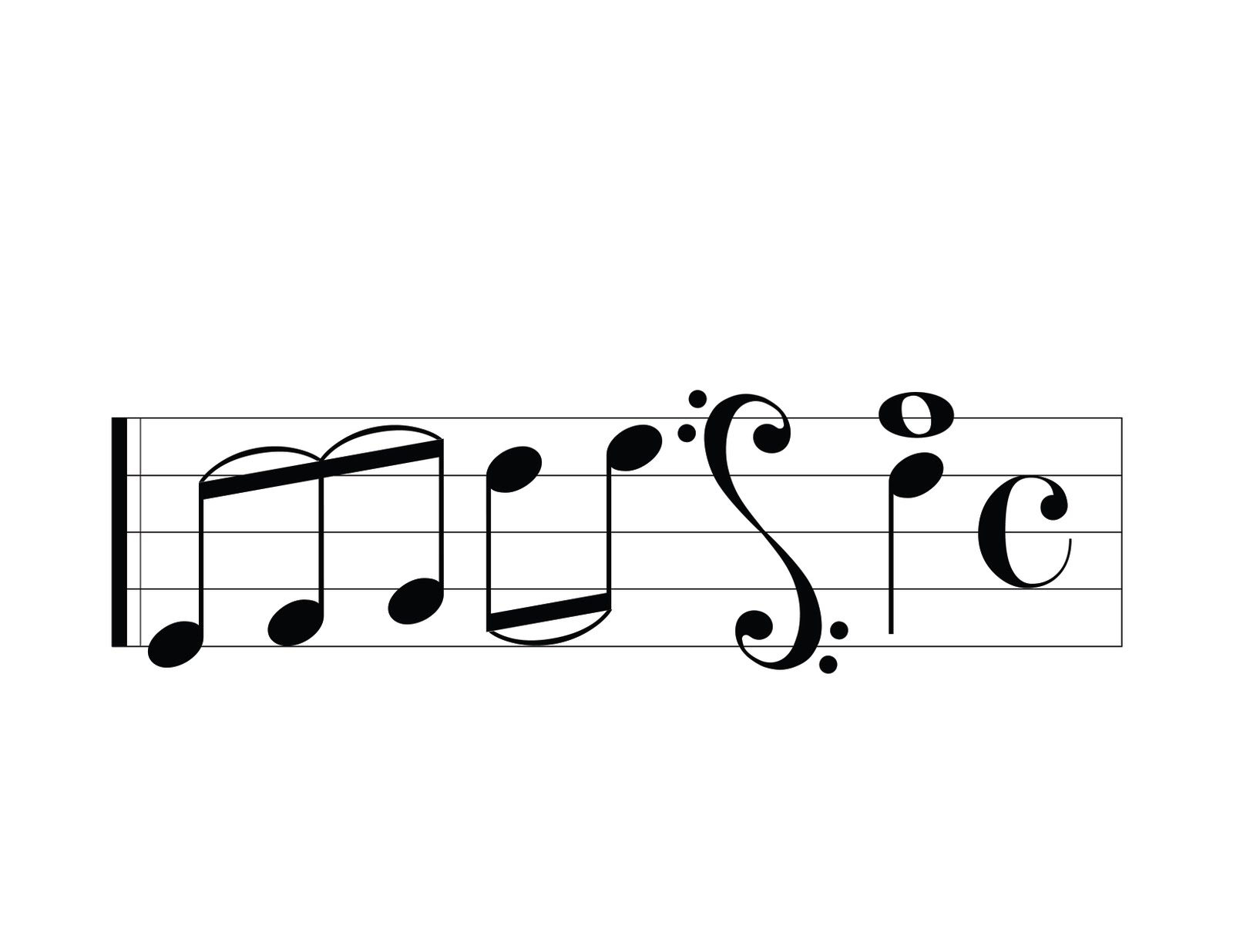 Music Notes with Letters