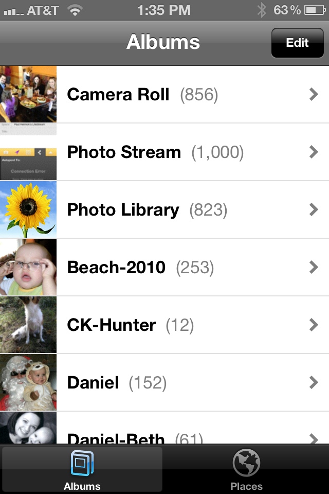 My Photostream iPhone