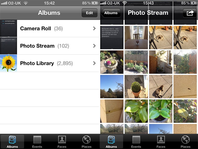 My Photostream On iPhone