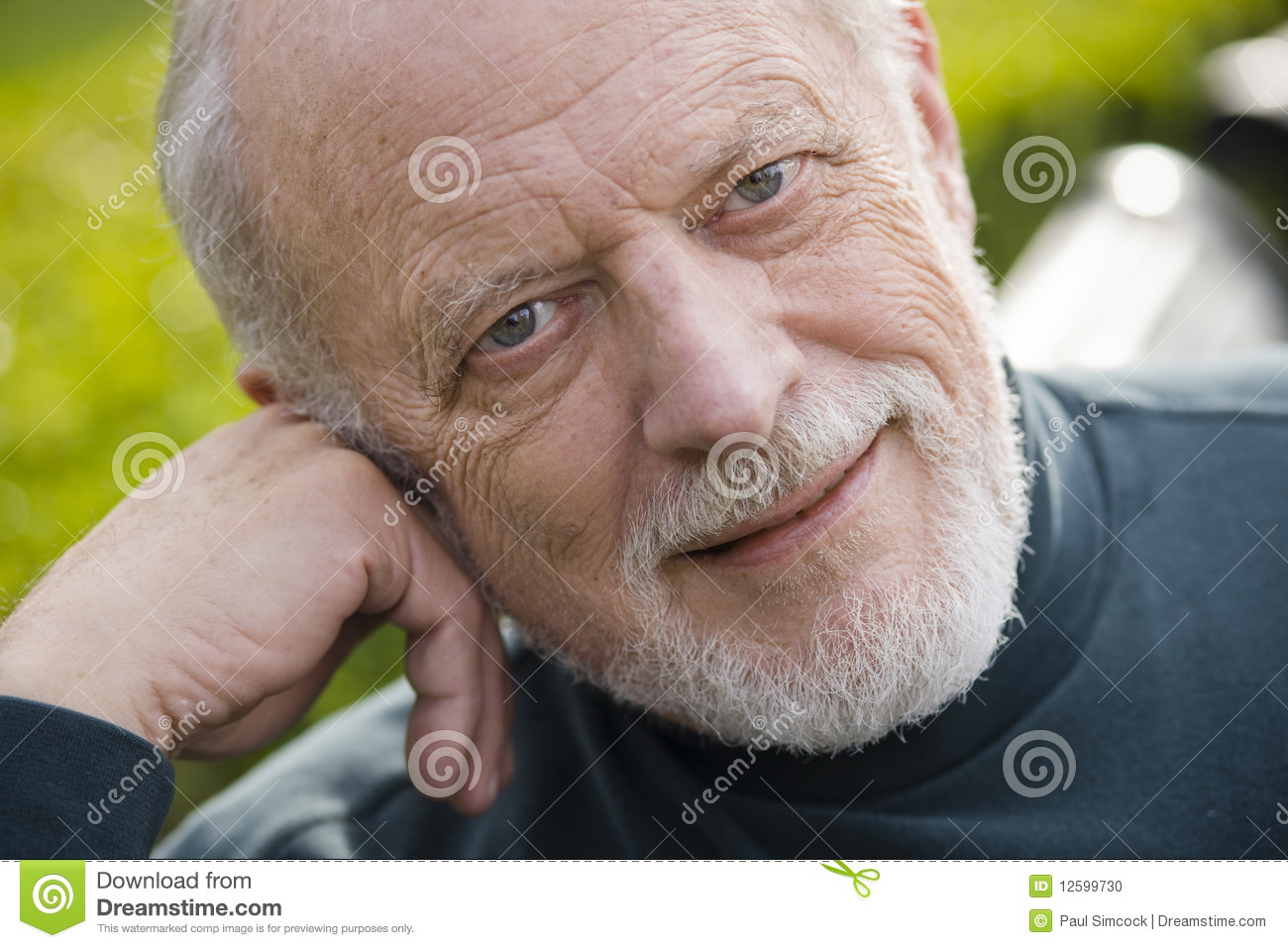 Old Man Sitting On a Park Bench Old Man Sitting On a Park Bench