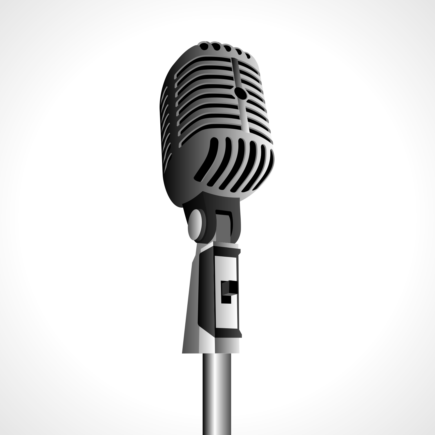 Old Microphone Vector