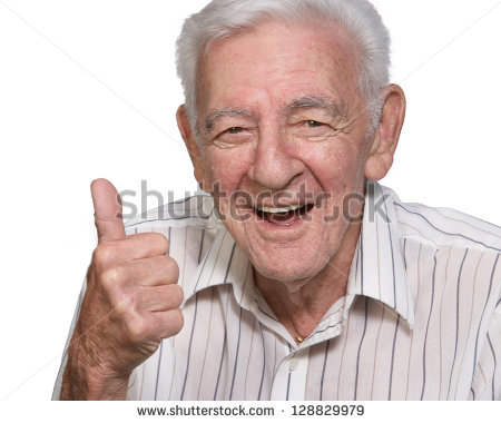 Old White Man Thumbs Up