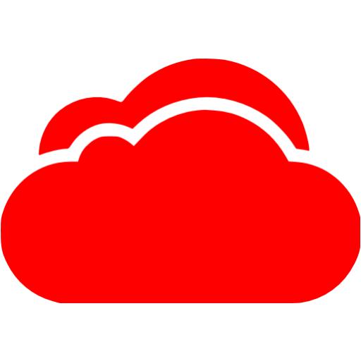 Orange Cloud Icon