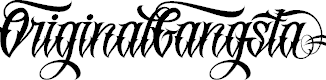 Original Gangsta Font Lettering Original Gangsta Font Lettering