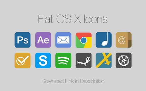 OS X Icons Flat