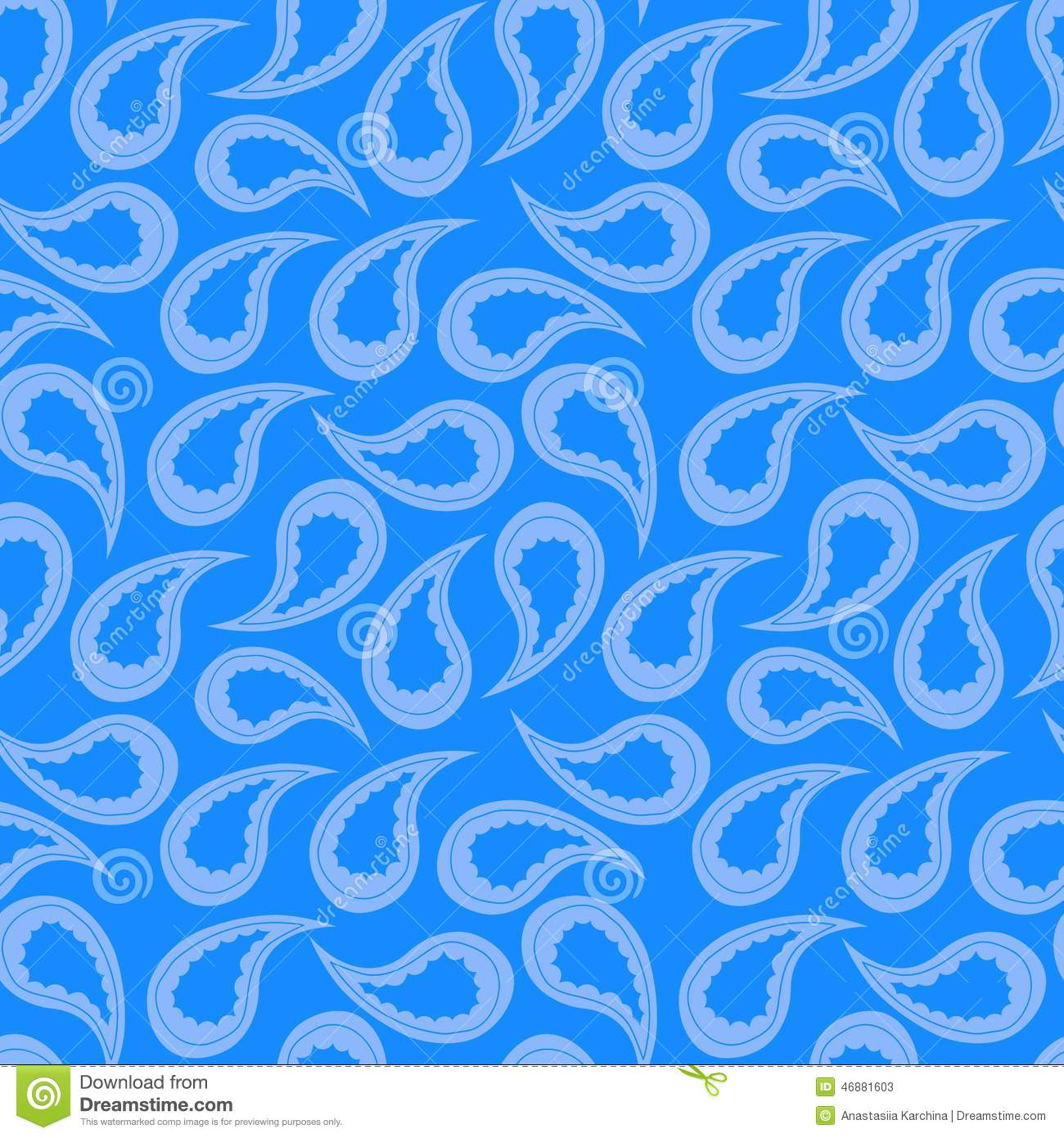 Paisley Seamless Pattern Vector