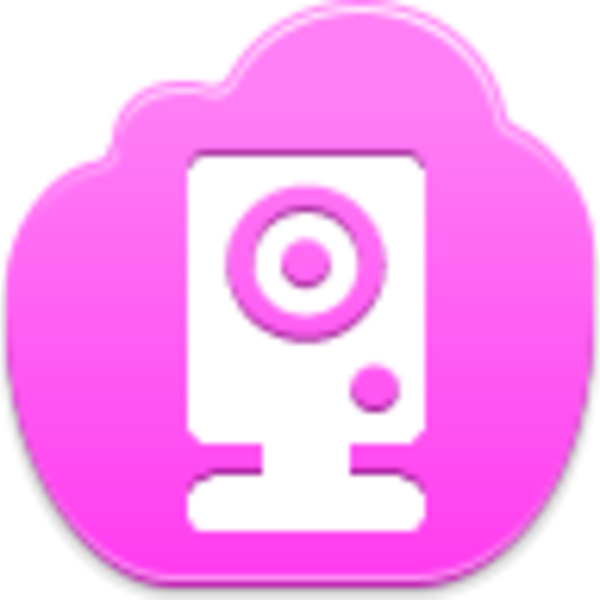 Pink Webcam Icon