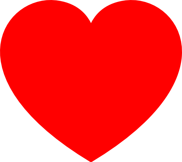 Plain Red Heart Clip Art Plain Red Heart Clip Art