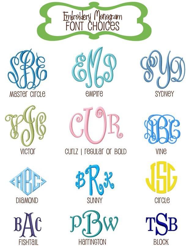 10 Popular Monogram Fonts Images