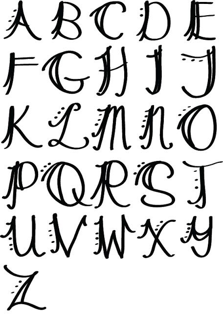 Pretty Letter Fonts