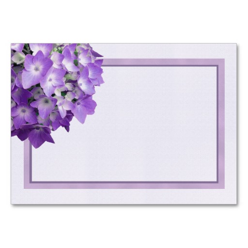 Purple Blank Business Card Template