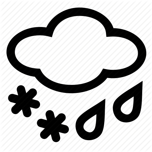 Rain and Snow Icon Rain and Snow Icon