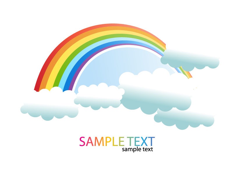 Rainbow Vector Graphics Rainbow Vector Graphics