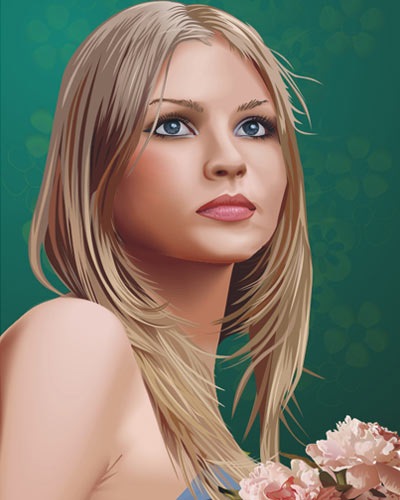 Realistic Vector Illustration Portraits