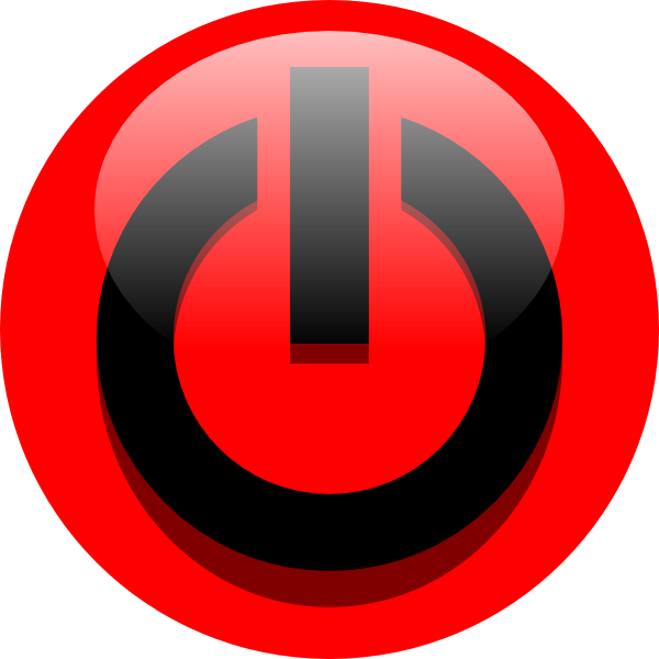 Red Power Button Icon