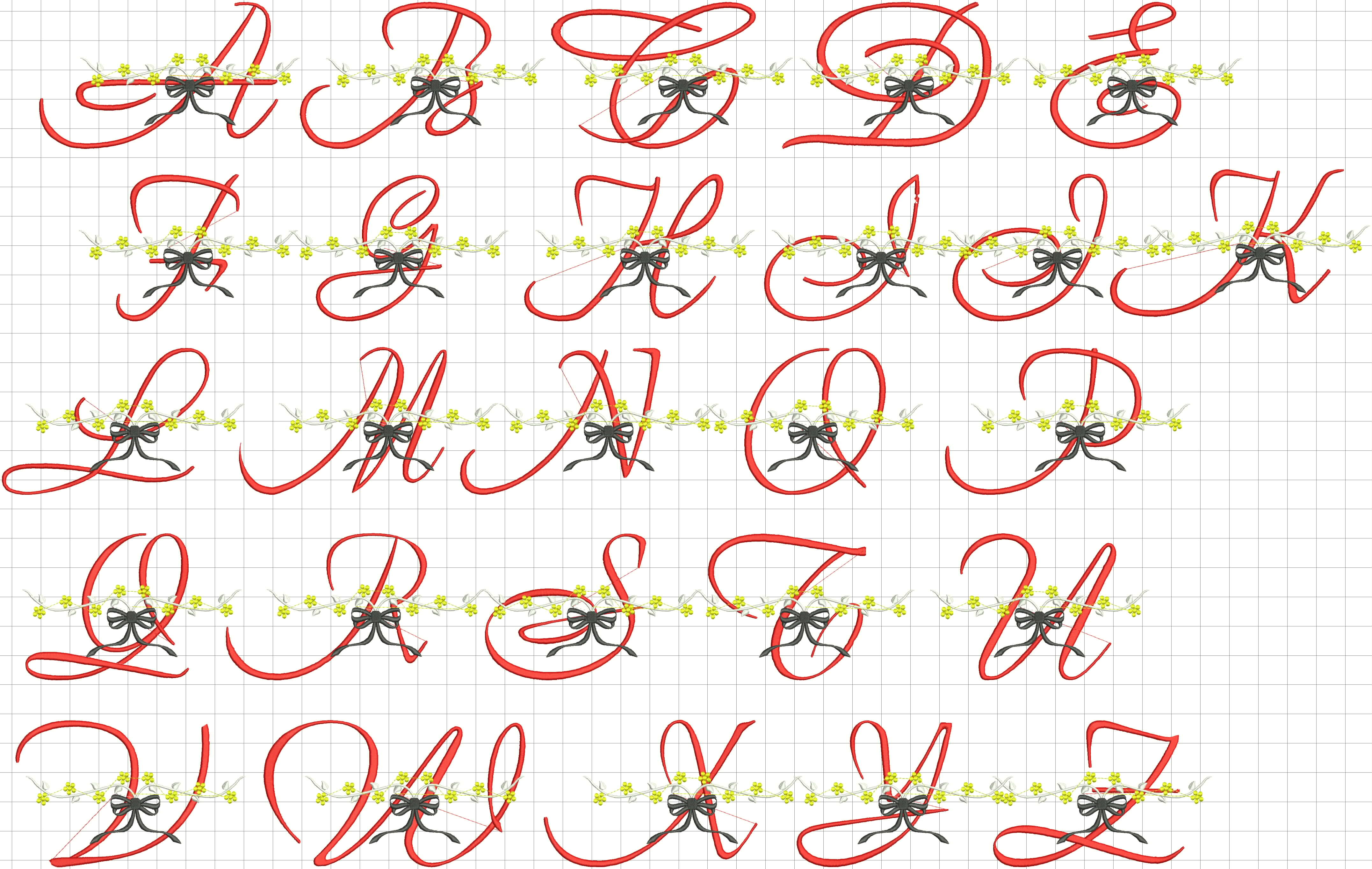 Ribbon Letter Font