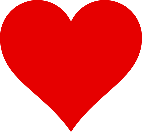 Simple Red Heart Clip Art
