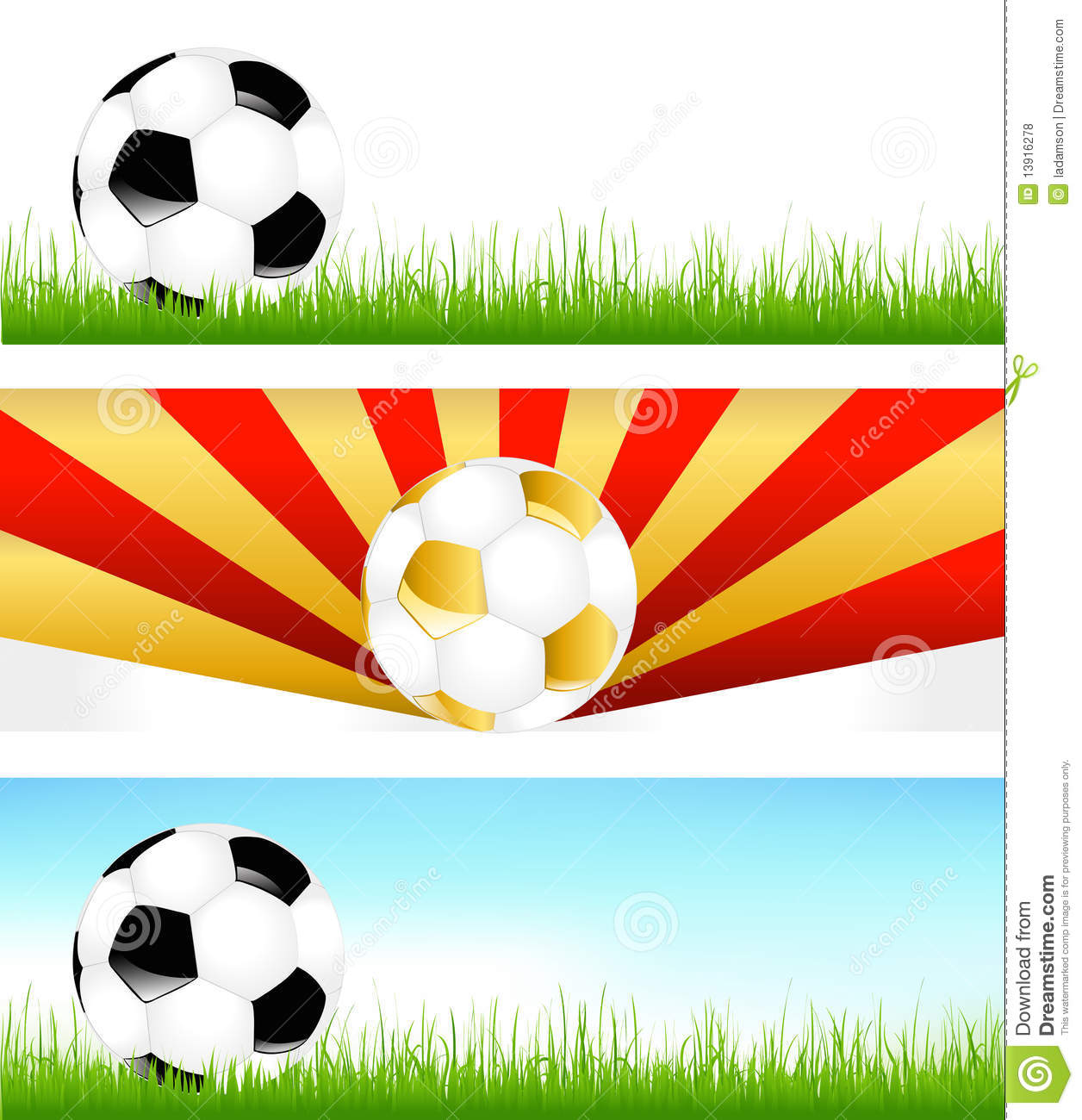 Soccer Ball with Banner