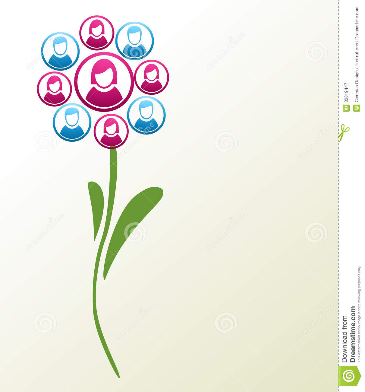 Social Media Icon People Vector