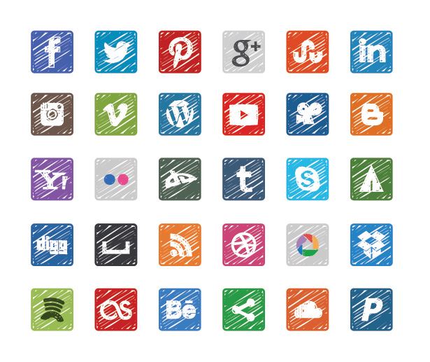 Social Media Icons Vector