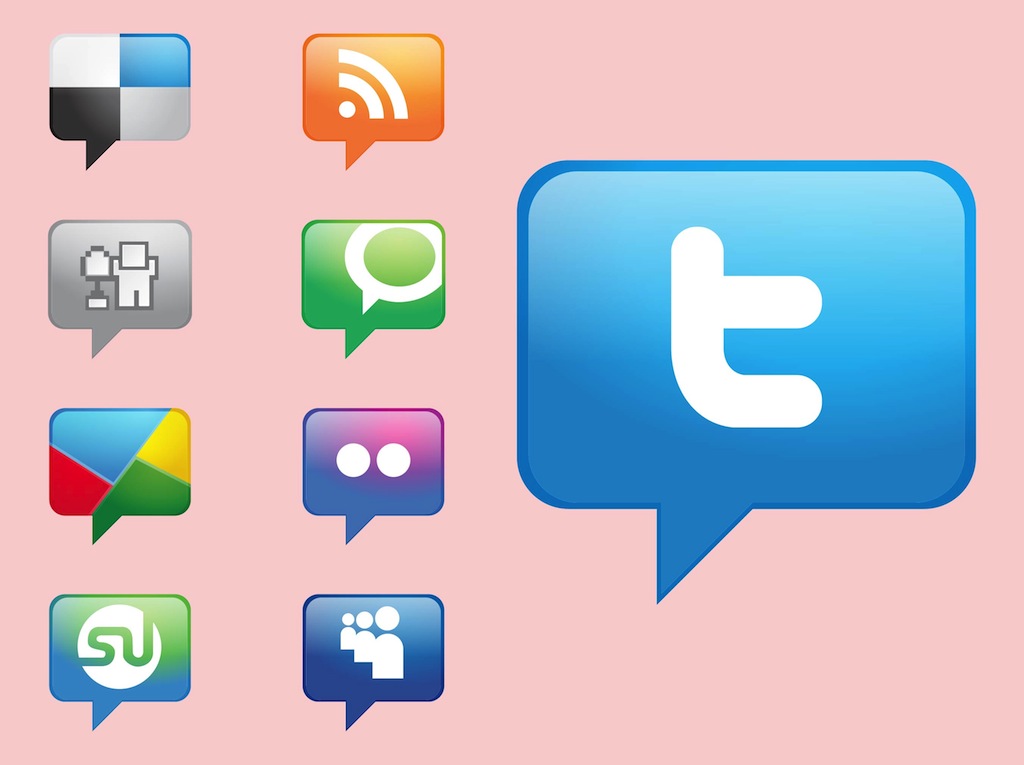 Social Media Icons Vector