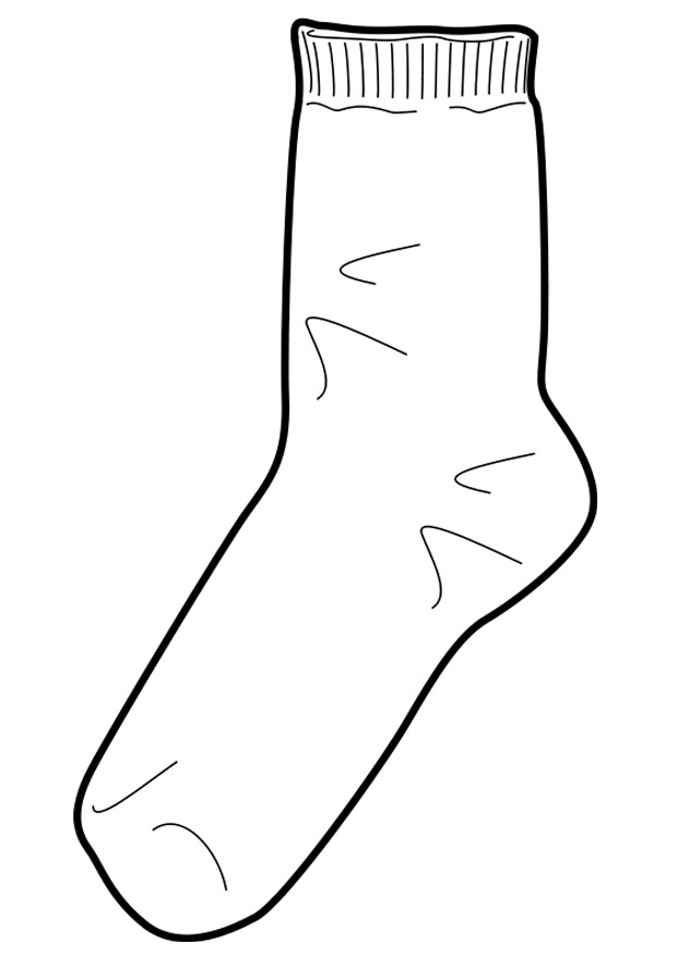 Sock Coloring Page Dr. Seuss