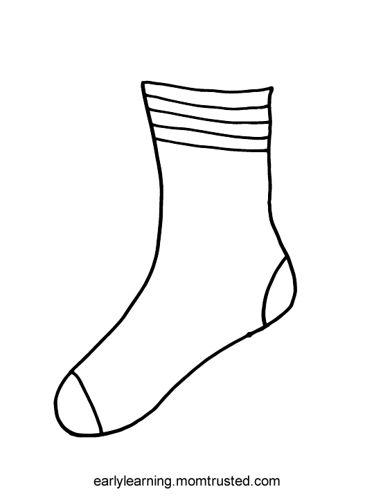 Socks Coloring Sheets Printable