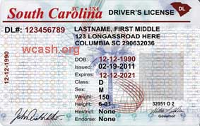 South Carolina Drivers License Template South Carolina Drivers License Template