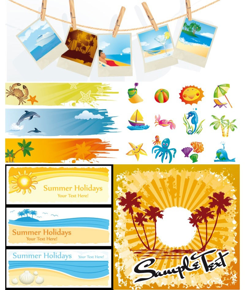 Summer Clip Art Vector