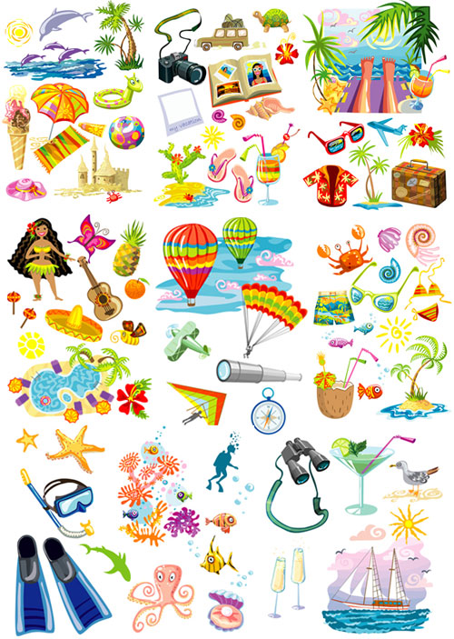 Summer Vacation Vector Summer Vacation Vector