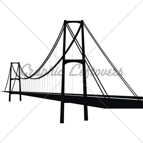 Suspension Bridge Vector