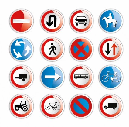 Traffic Signs Vector Icons