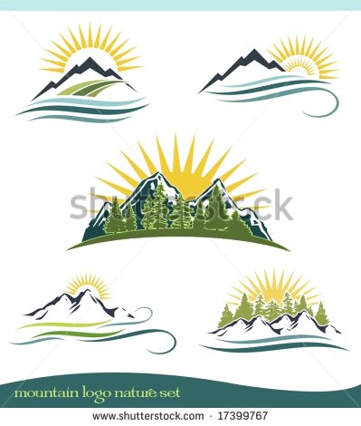 Tree and Mountain Logo