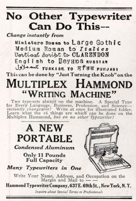 Typewriter Font