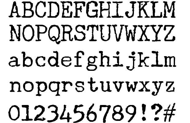 Typewriter Fonts Free