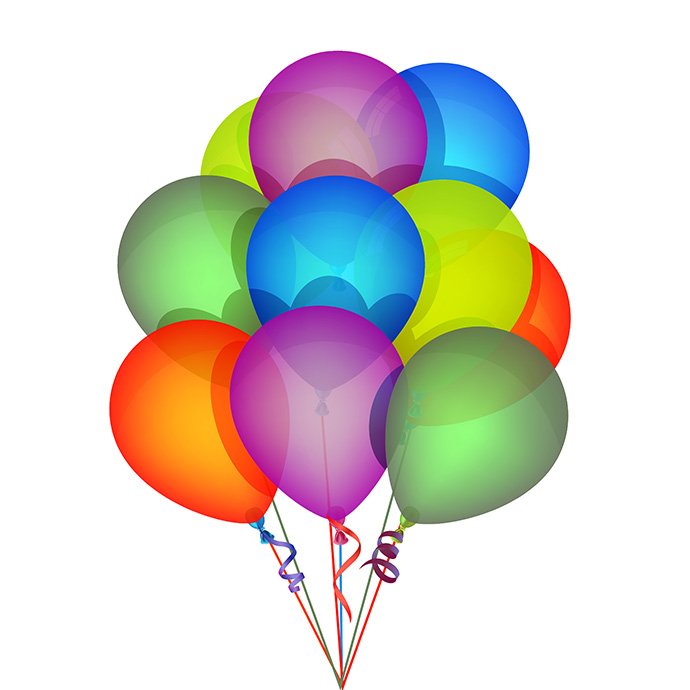 Vector Birthday Balloons Vector Birthday Balloons