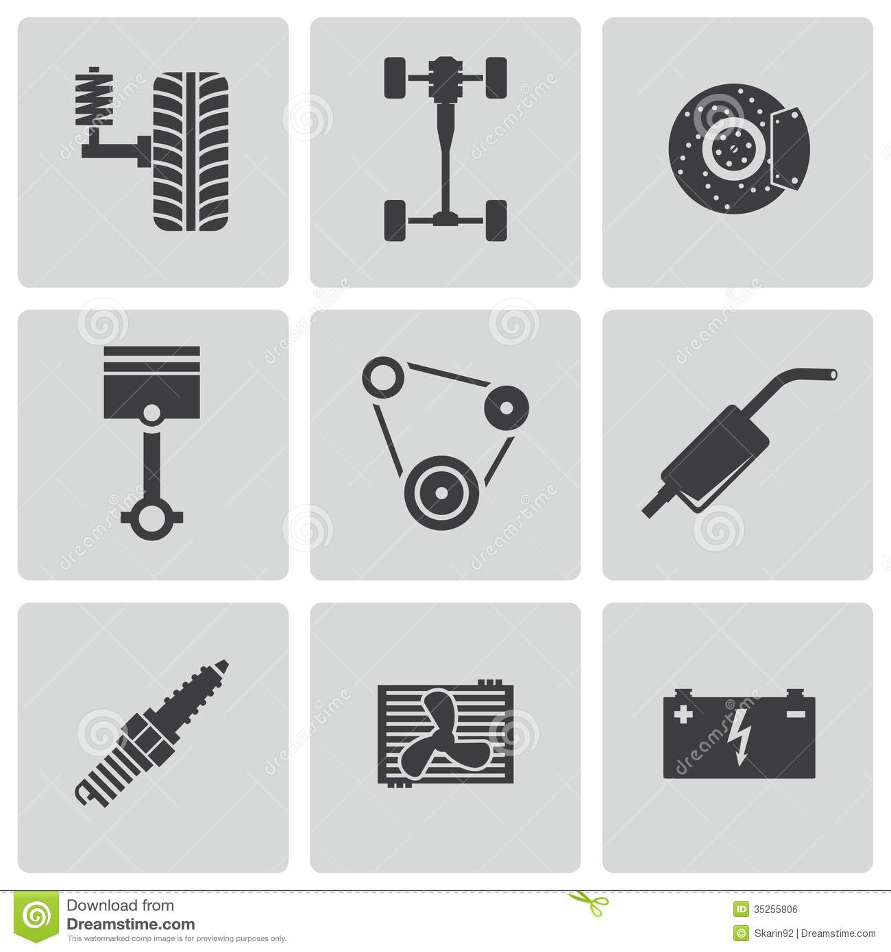 Vector Car Parts Icon